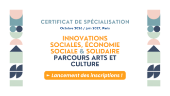 Formation certifiante Culture & ESS 2026-27 : inscriptions ouvertes !