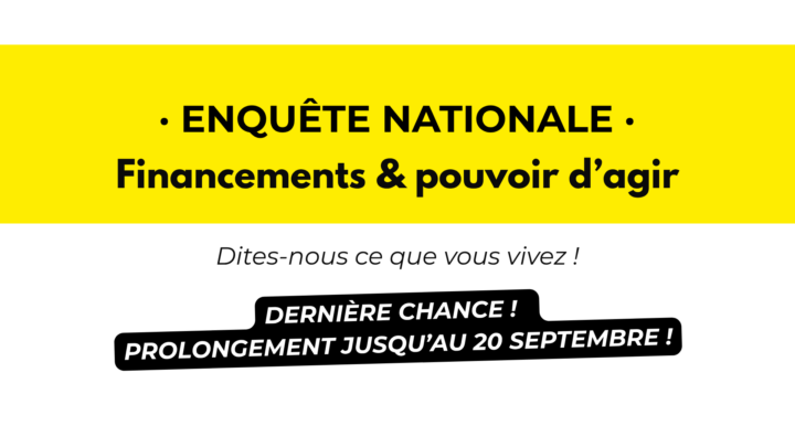 Image de couverture de l'article 'Dernière chance de participer à l&rsquo;enquête avant sa clôture définitive le 20 septembre&nbsp;!' par UFISC, Union Fédérale d'Intervention des Structures Culturelles